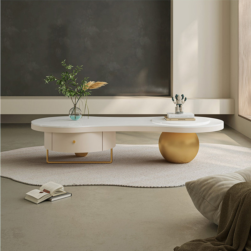 Table basse de style italien crème