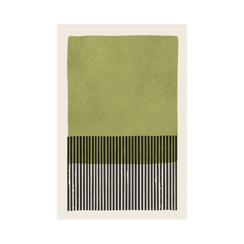 Green Black Wall Art I by EmcDesignLab - Wrapped Canvas Gallery-Wrapped Canvas Giclée, 30.48 cm H x 20.32 cm W