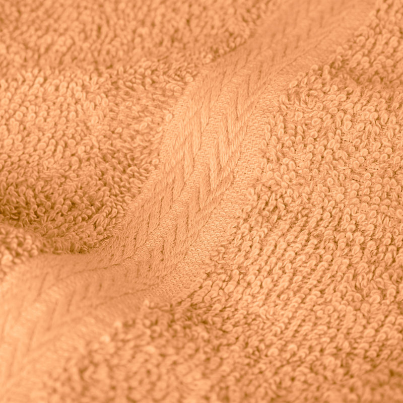 Ensemble de serviettes 6 pièces 100% coton 100% coton, Pêche