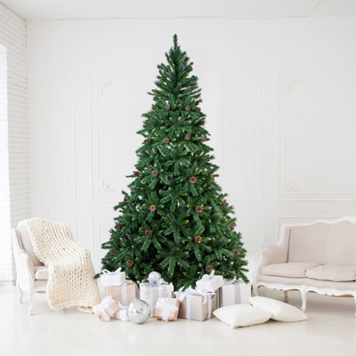 Arbre de Noël artificiel pin bicolore à deux tons Buckeye - non éclairé