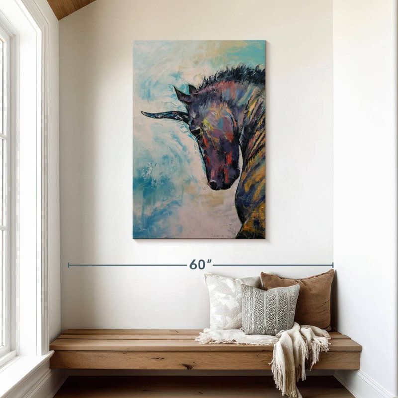 Kelan Dark Unicorn, 45" H x 30" W