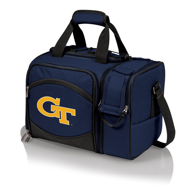 Refroidisseur à pique-nique isolé NCAA, Yellow Jackets de l'Université Georgia Tech, Bleu marine