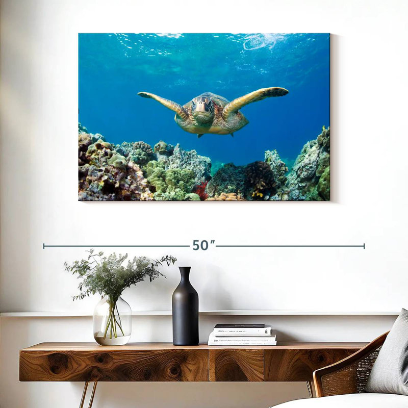 Maui Green Sea Turtle, 26" H x 39" W