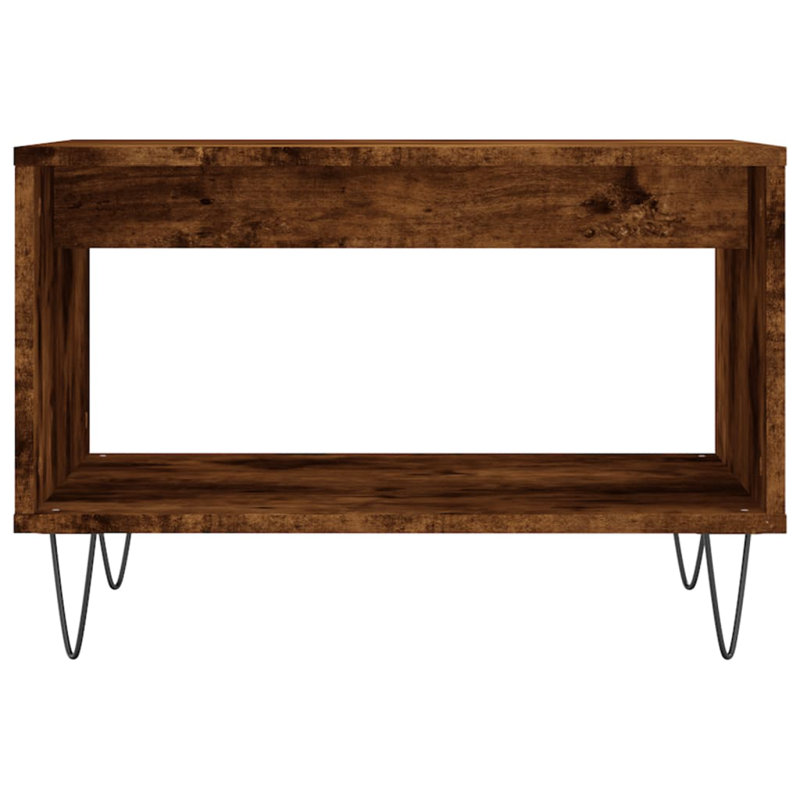 Glendarious Four Leg Coffee Table with Storage, Smoked Oak