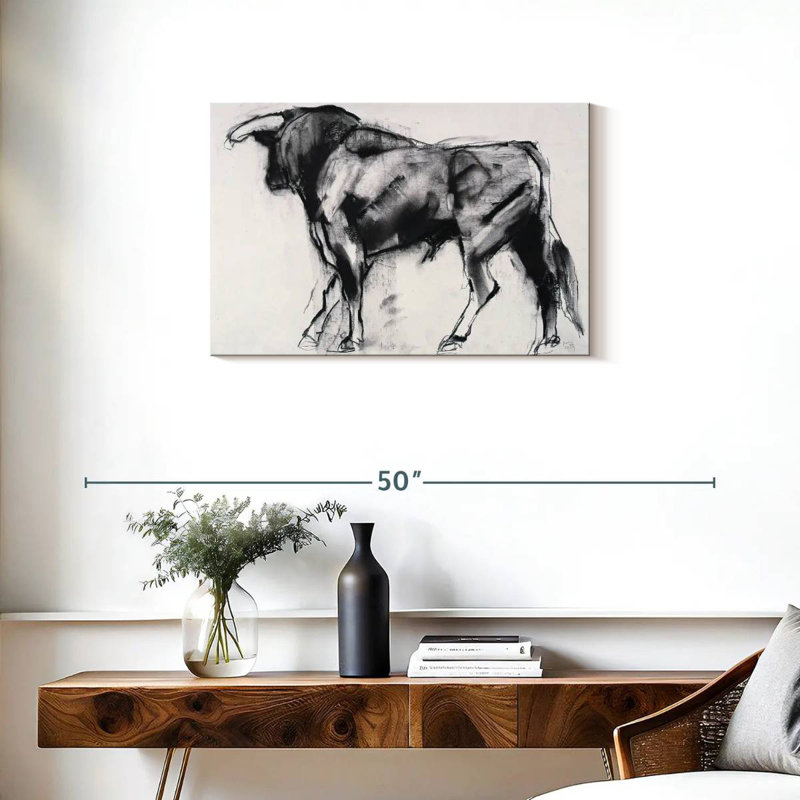 Toro Azul I, 20" H x 30" W