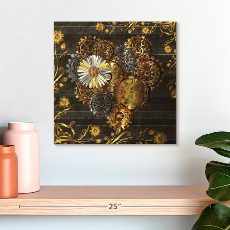 Kerner Steampunk Daisy, 16" H x 16" W