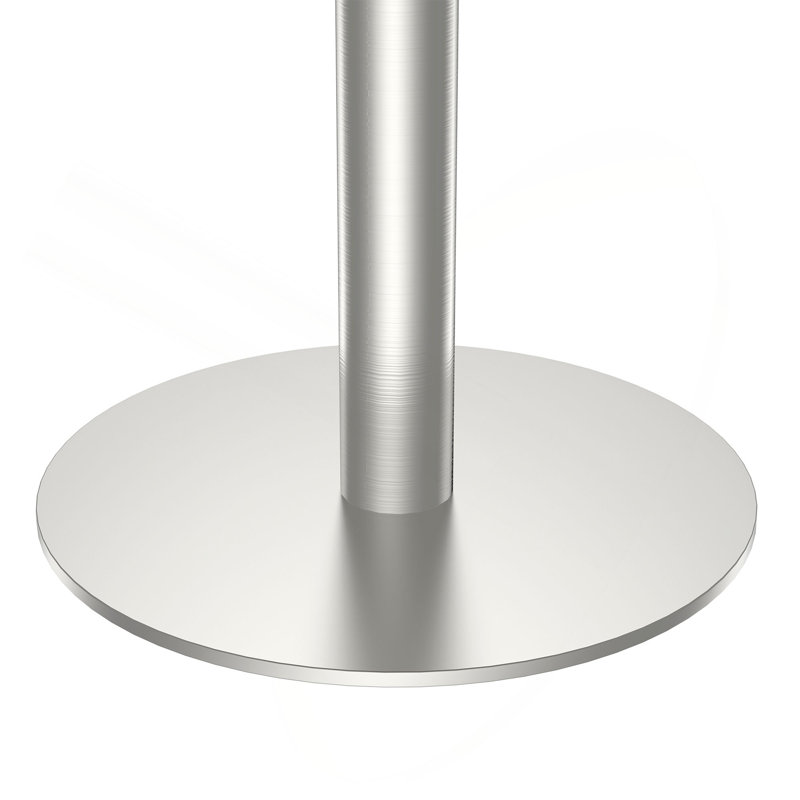 Table de salle à manger carrée moderne 31,5 po Tulip, Black/Silver