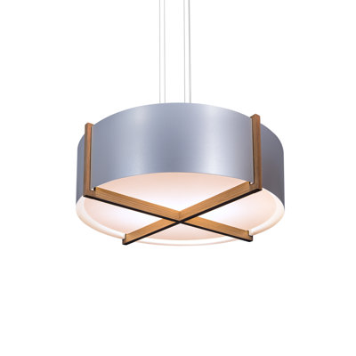 Luminaire suspendu cylindrique à 1 lumière Plura