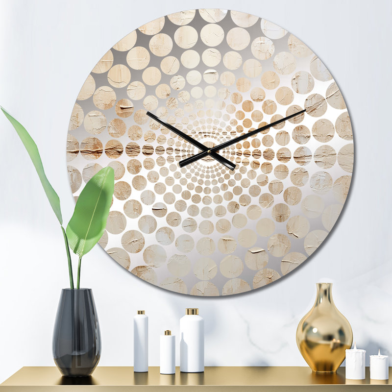 Isak - horloge murale peinture abstraite, Médium