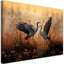 Crane Nature And Birds - No Frame Print on Canvas-1783020557