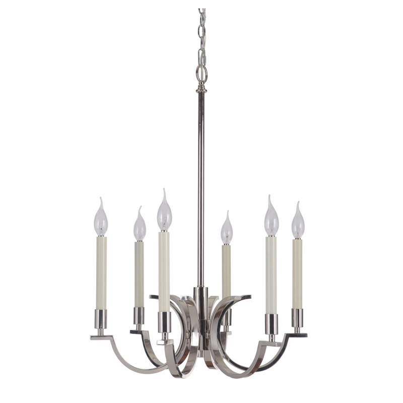 Lustree 6 lumières façon bougie/classique Salford