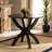 Round Solid Wood Base Dining Table-143825368