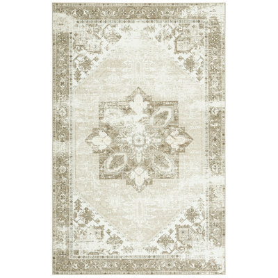 Tucson Florentine Machine Washable Non-Slip Area Rug 