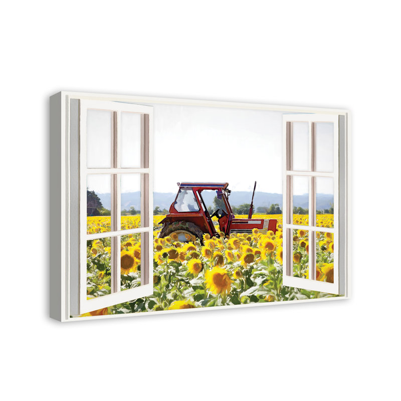 Ensemble de toile pour fenêtre de tracteur tournesol Kirkpatrick, H 20 po x l 30 po x P 1,25 po