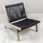 Chaise d'appoint noire Patio