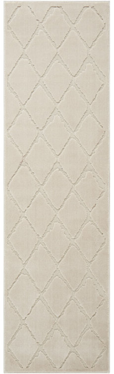 Gleam Geometric Area Rug in Ivory