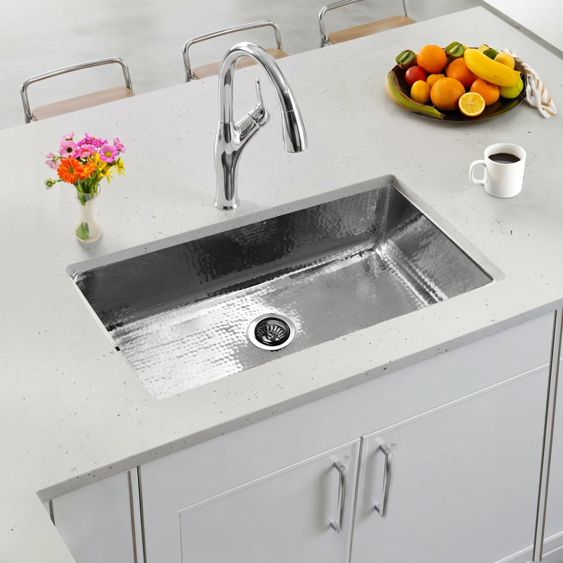 32'' L Stainless Steel Single Basin Kitchen Sink