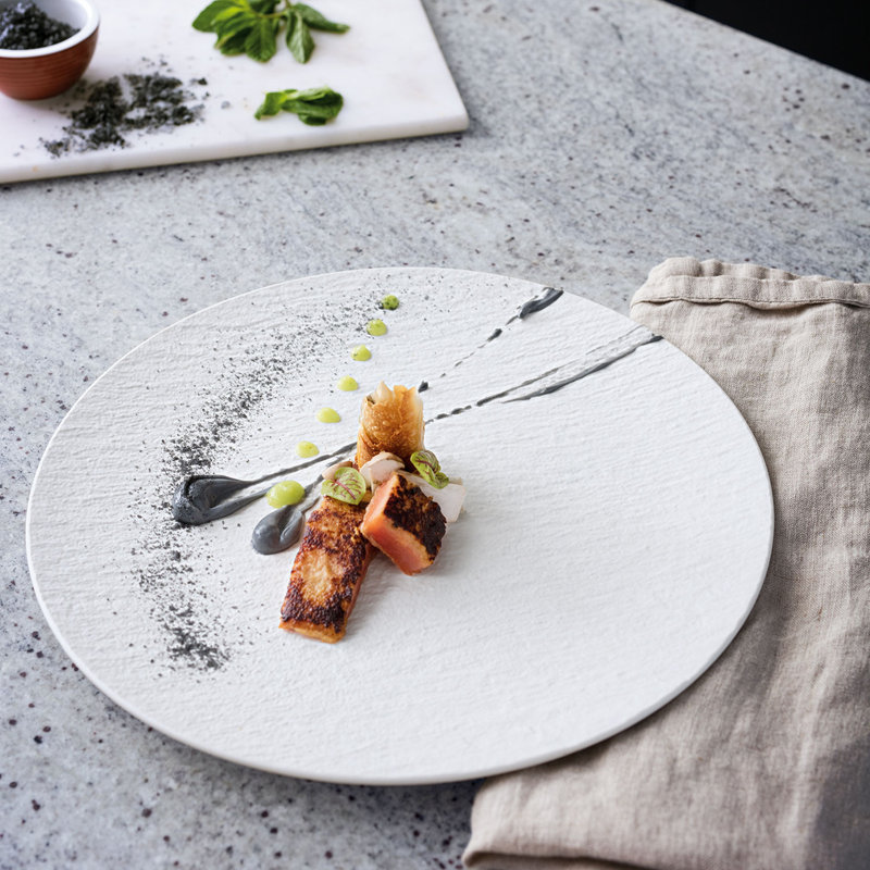 Villeroy & Boch Manufacture 4-Piece Place Setting, Plates & Bowls, Premium Porcelain, White