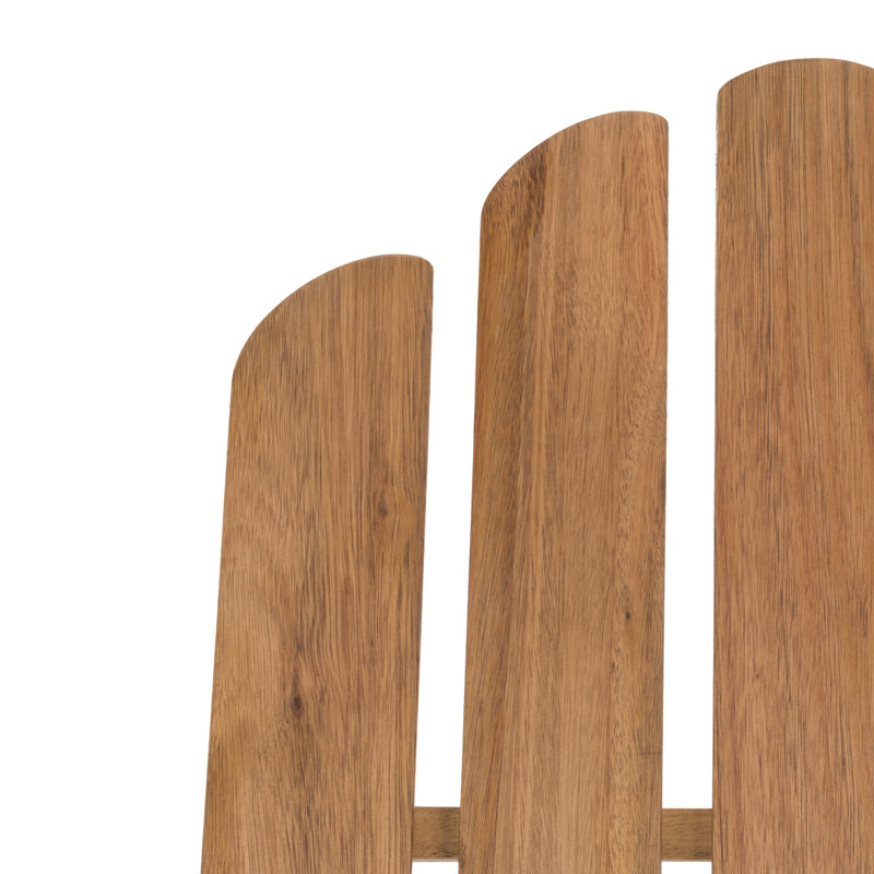 Chaise Adirondack en bois massif Burgess, Teck