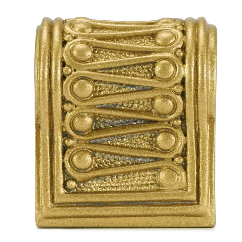 Rivoli knob; Matte finish, Glacier Gold