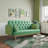 Loveseat Sofa With Tulip Pattern, Modern Upholstered Two Seater Sofa With 2 Dumpling-Shaped Throw Pillows, Comfy Couch