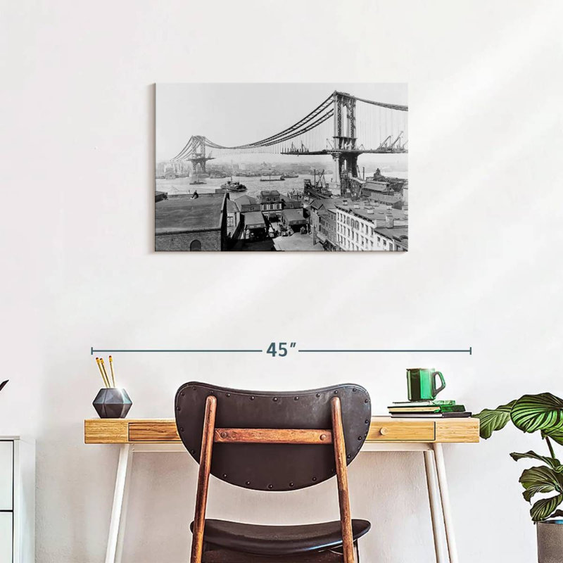 Construction du pont Lilie Manhattan, H 20 po x l 30 po