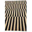 Tapis noir et blanc Orta