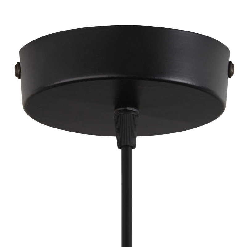 Luminaire suspendu 12 po en métal et bois de manguier l 12 po Blake