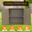 Remise de rangement d'extérieur verticale en plastique l 2,86 pi x H 3,02 pi avec une tablette-81737845