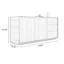 Buffet moderne simple en bois massif. Buffet 70,86 po-98296828-125179429