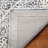 Ebony Hand Tufted Wool Cotton with Latex Floral Rug in Gray/Ivory-1851353054