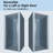 32-34 in.W x 72 in.H Bifold Frameless Glass Shower Door, Folding Frameless Shower Door-72034503