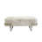 Safari Silver Foil Cowhide Bench
