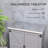Outdoor Storage Cabinet, Wooden Tool Storage Box with Metal Tabletop and Shelf, Potting Bench Table with Double Doors for Patio, Garden, Backyard, Gray