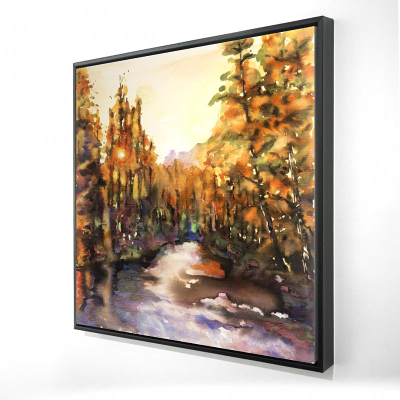 «Merced River», art sur toile encadré