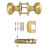 Cambridge Passage Door Knob In Gold