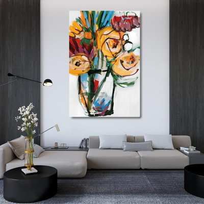 ArtDirect Fitzsimmons, A. Gallery Wrapped Canvas Art Titled: November Blooms II