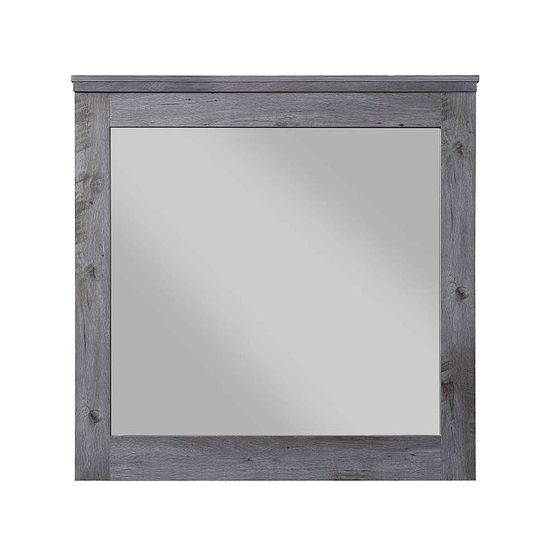 Rustic Gray Oak Finish Mirror