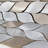 Silvleaf 12.21 in. x 13.39 in. Geometric Matte Aluminum Mosaic Tile-60816845