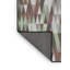 Tapis brun/vert tissé à la machine-1091383363