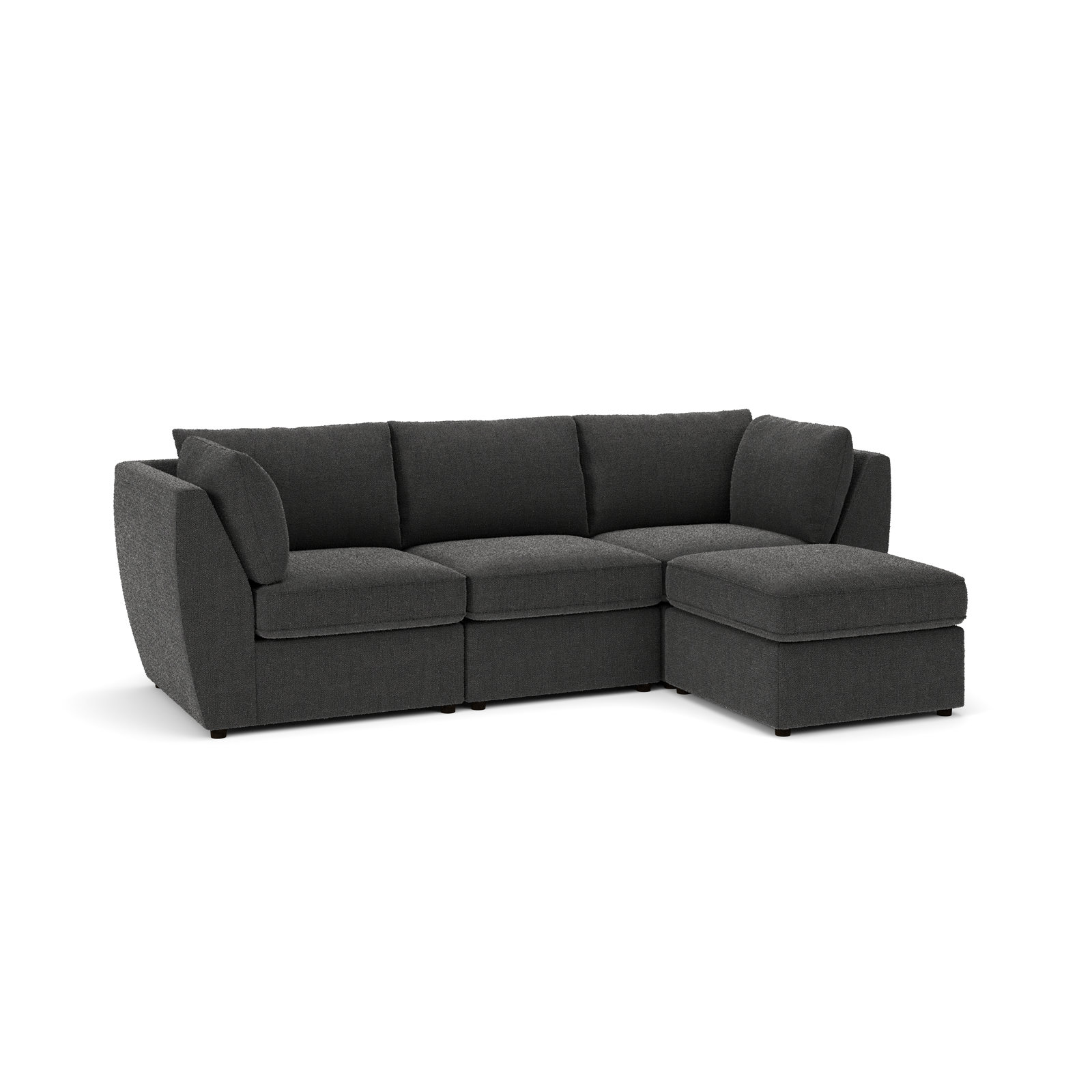 Caldwell 105" Modular Sofa, Davis Smoke