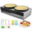 Machine à crêpière commerciale 16 pouces double tête 3400W