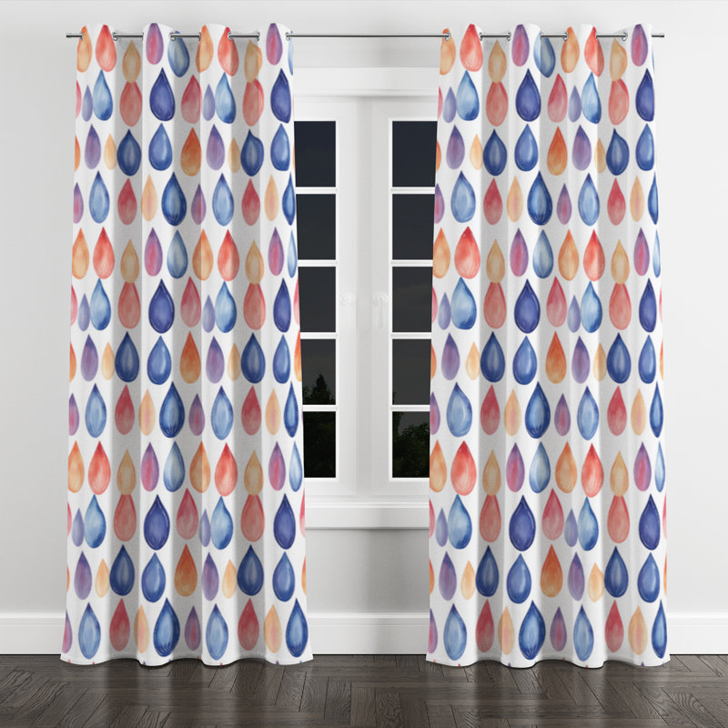 Rideaux bohème Boho, L 52 po x L 120 po, Œillets argentés