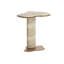 ISOLA END TABLE - TRAVERTINE LOOK - DUNE