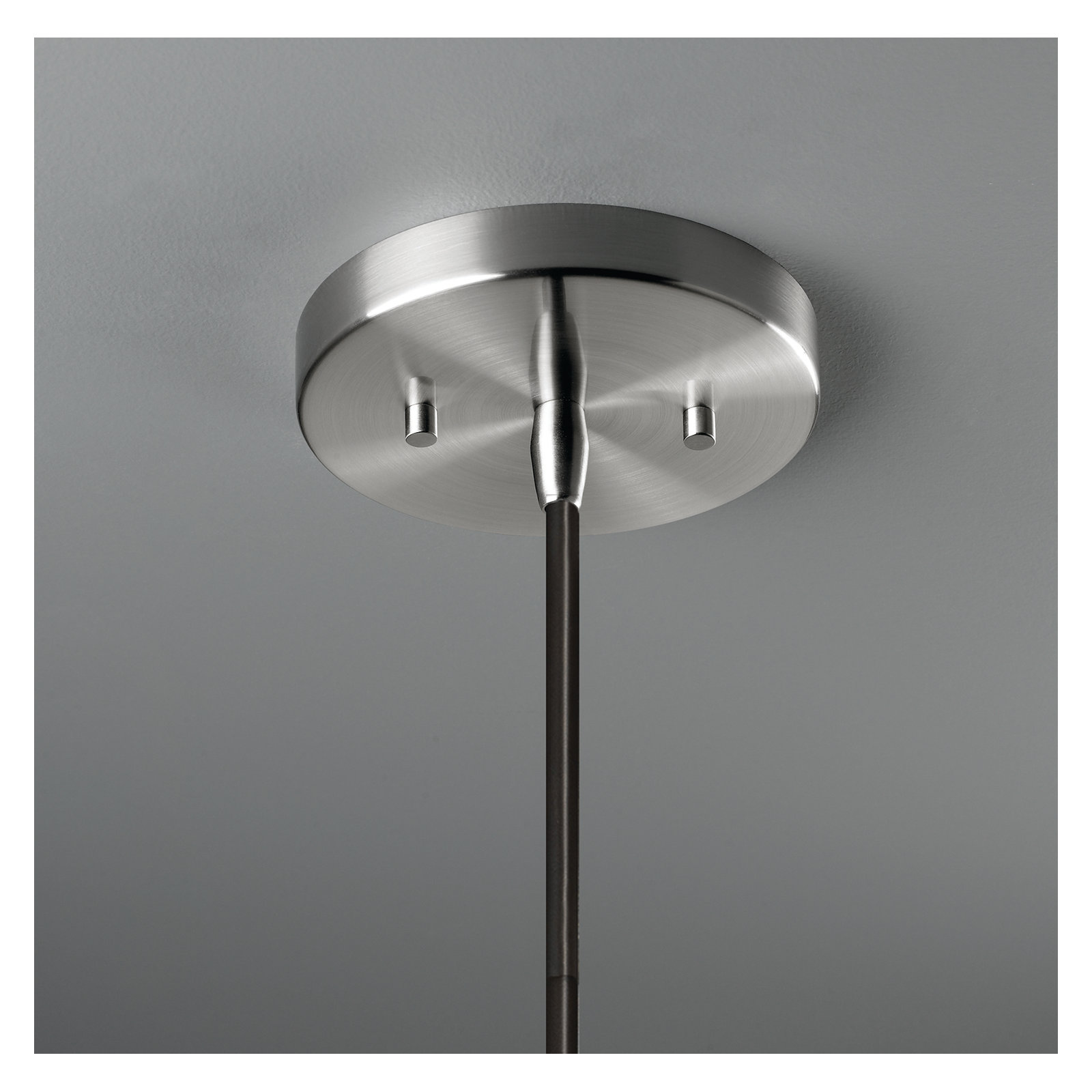 Logan 1 - Light Single Cone Pendant, Brushed Nickel, Midnight Sky, 13.5" H x 6" W x 6" D