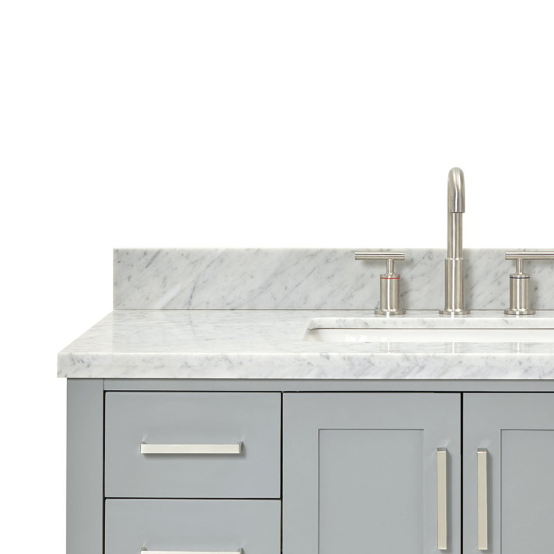 Magnolia Bath Vanity Rectangular Basin S043SCWRV, Gray, Rectangular