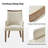 Celil Farmhouse 19.5'' H Upholstered Back Arm Chair With Solid Wood Legs-102506890-102506891