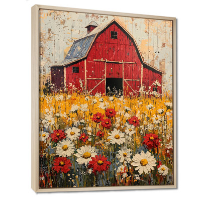 Barnyard In Full Bloom I - ferme, art mural