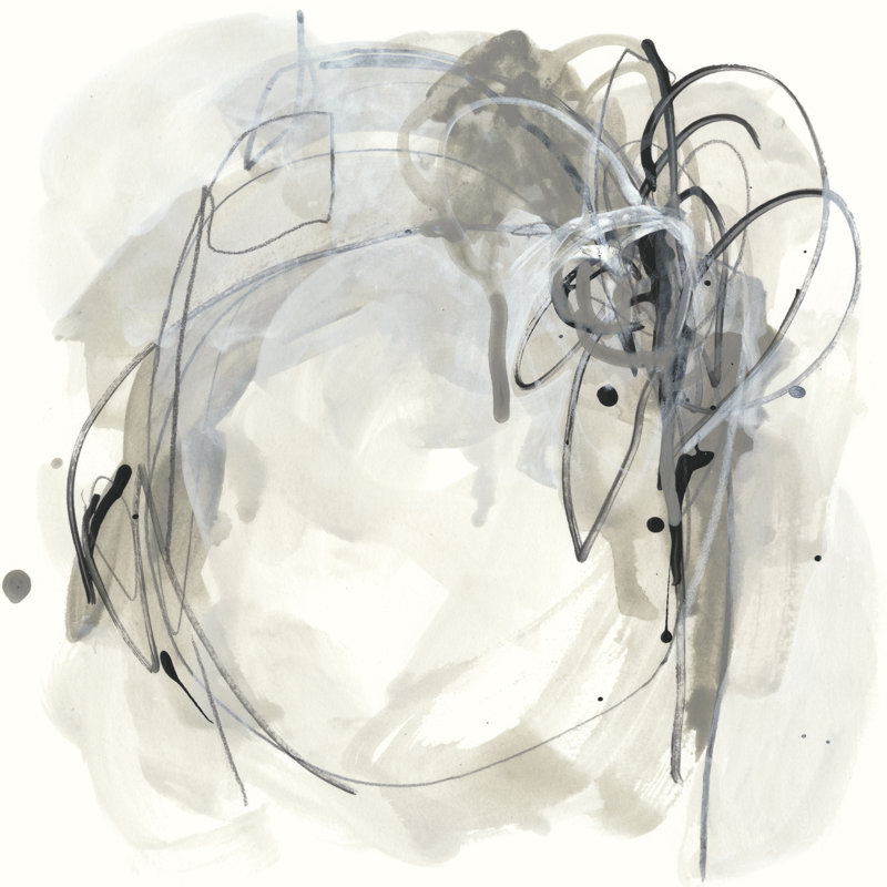Monochrome Diaspora I by June Erica Vess - Wrapped Canvas Painting, 30cm H x 30cm W x 3.8cm D