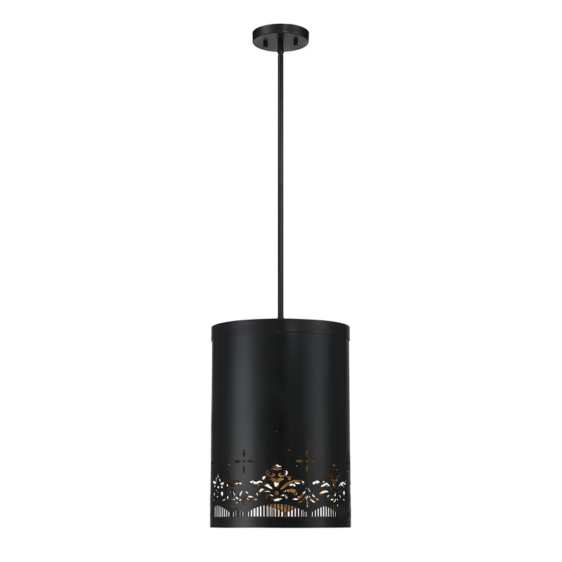 Luminaire suspendu cylindrique unique 3 lumières Alvarez